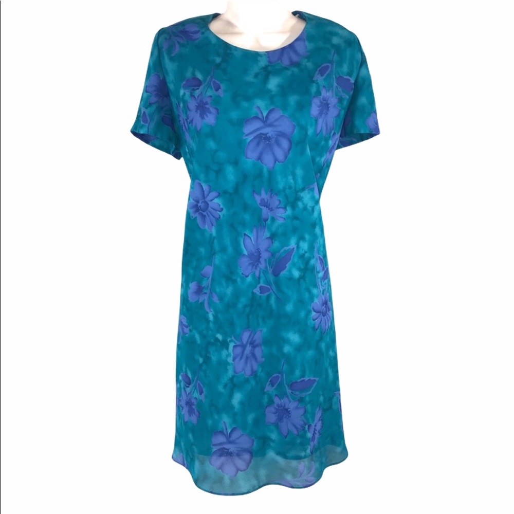 Vintage Floral Jaqueline Ferrar Dress. Size 14